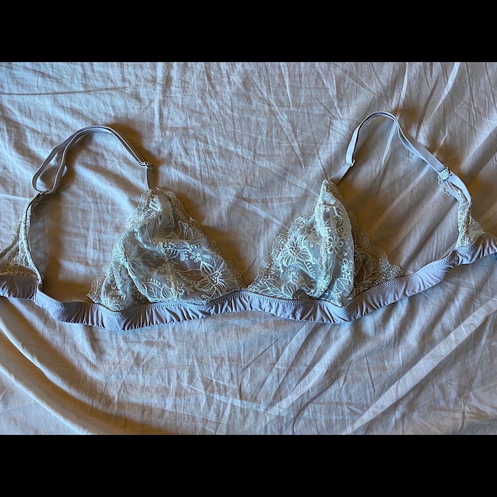 Lace white bralette